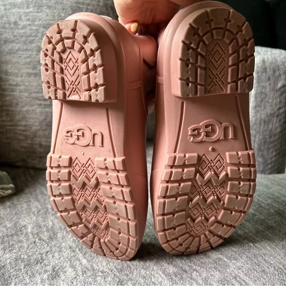 UGG Pink Ankle Rain Boots - Picture 5 of 5